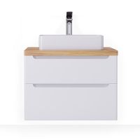 Столешница под раковину Jorno Wood 80 Wood.06.80/LW Светлое дерево — фото 11, Столешницы под раковину