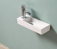 Раковина CeramaLux 38 9048FR Белая — фото 6, Раковины