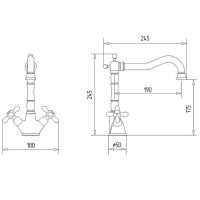 Смеситель для кухни Veragio Gialetta Хром арт-VR.GLT-6380.CR — фото 2, Смесители для кухни