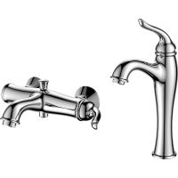 Комплект смесителей BelBagno Tiffani TIF-LMC-VASM-CRM Хром — фото 1, Для душа и ванны