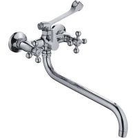 Смеситель для ванны Haiba HB2619-3 универсальный Хром — фото 1, Смеситель для ванны