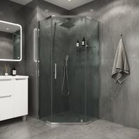 Товар: Душевое ограждение Niagara Eco NG-1009-14D (90х90х190) трапеция,распашное,хром,стекло прозрачное,1 м - фото 1 Душевое ограждение Niagara Eco NG-1009-14D (90х90х190) трапеция,распашное,хром,стекло прозрачное,1 м — фото 1, Душевые уголки трапеция