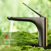 Товар: Смеситель для раковины Raglo R21.10.09 Графит матовый - фото 10 Смеситель для раковины Raglo R21.10.09 Графит матовый — фото 10, Смесители для раковины