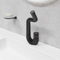 Смеситель для раковины Iddis Twist TWIBLBTi01 Черный матовый — фото 5, Смесители для раковины