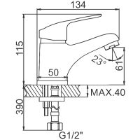 Товар: Смеситель для раковины Ledeme H37 1037L Хром - фото 2 Смеситель для раковины Ledeme H37 1037L Хром — фото 2, Смесители для раковины