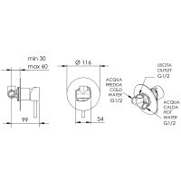 Смеситель для душа Remer X-Style X30LBO Белый матовый — фото 2, Смеситель для душа