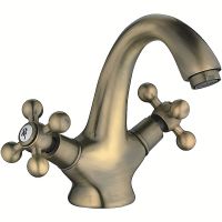 Смеситель для раковины Haiba HB1019-4 Бронза — фото 1, Смесители для раковины