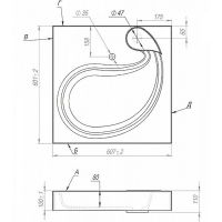 Раковина Maretti Alessia 60 AS13SM73-844 на стиральную машину Белая — фото 4, Раковины на стиральную машину