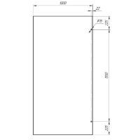 Душевая перегородка Radomir Walk-in G1 100 профиль Хром стекло матовое арт-1-10-0-0-0-1891 — фото 2, Душевые перегородки