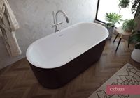 Акриловая ванна CEZARES METAURO-INT-Central-180-80-60-B-W-MATT — фото 3, Акриловые ванны