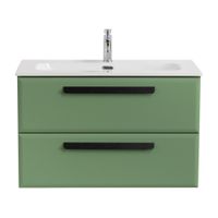 База под раковину подвесная CEZARES ECO-CER-N-800-2C-SO-PS-P — фото 1, Тумбы под раковину