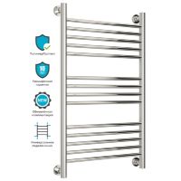 Водяной полотенцесушитель Сунержа Богема+ 800х500 Хром — фото 3, Водяные полотенцесушители