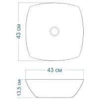 Раковина-чаша Maretti Katrina 43 KA13NS61-844 Белая — фото 4, Раковины накладные