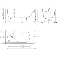 Товар: Ванна из искусственного камня Salini Orlanda 170х70 102021M Белая матовая - фото 6 Ванна из искусственного камня Salini Orlanda 170х70 102021M Белая матовая — фото 6, Ванны из искусственного камня