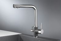 Granula-3015, XРОМ/ГРАФИТ (ЧЁРНО-СЕРЫЙ), СМЕСИТЕЛЬ КУХОННЫЙ — фото 1, Смесители для кухни