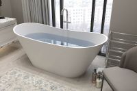 Товар: Ванна из искусственного камня Holbi Afina 161x66 1.01.004.11.1 Белая матовая - фото 2 Ванна из искусственного камня Holbi Afina 161x66 1.01.004.11.1 Белая матовая — фото 2, Ванны