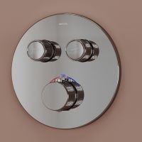 Душевая система Sancos Link SC3005CH с термостатом Хром — фото 5, Встраиваемые душевые комплекты