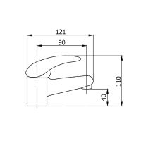 Смеситель для раковины Сантаком StOmega Хром арт-3302-3 — фото 2, Смесители для раковины