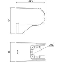 Держатель для лейки Milardo 360CP00M53 Хром — фото 2, Комплектующие для душевого оборудования