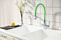 Смеситель для кухни Lemark Comfort LM3070C-Green Хром Зеленый — фото 3, Смесители для кухни
