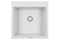 Granula-5102, АРКТИК (БЕЛЫЙ), кухонная мойка, кварц — фото 1, Кухонные мойки