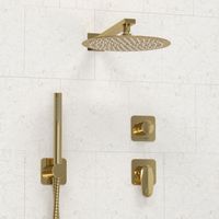 A2151.277.183.208.280.197.281  Встраиваемый комплект для душа с верхней душевой насадкой и лейкой — фото 3, Встраиваемые душевые комплекты