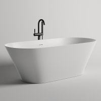 Ванна из искусственного камня Salini Mona 180х80 102921M Белая матовая — фото 1, Ванны из искусственного камня