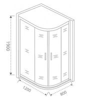 Товар: Душевой уголок Good Door Cofe R-120-C-B 120x80 КФ00004 профиль Черный стекло прозрачное - фото 2 Душевой уголок Good Door Cofe R-120-C-B 120x80 КФ00004 профиль Черный стекло прозрачное — фото 2, Душевые уголки