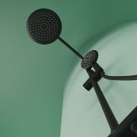 Душевая система Sancos Game с термостатом Черная матовая арт-SC3002MB — фото 3, Душевые стойки