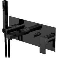 Смеситель для ванны Gattoni Kubik 2505/25NO Черный матовый — фото 1, Смеситель для ванны