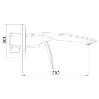 Товар: Смеситель для раковины Rose R11 R1141 Хром - фото 2 Смеситель для раковины Rose R11 R1141 Хром — фото 2, Смесители для раковины