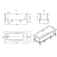 Акриловая ванна Roca Sureste N 160x70 ZRU9302787 без гидромассажа — фото 9, Акриловые ванны
