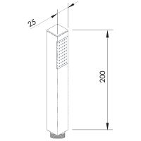 Ручной душ Remer 317SSXVX Сталь — фото 2, Лейки для душа