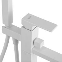 Товар: Смеситель для ванны Remer Absolute AU08BO Белый матовый - фото 3 Смеситель для ванны Remer Absolute AU08BO Белый матовый — фото 3, Смесители напольные