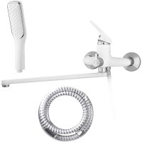 Смеситель для ванны Melodia della vita Moderno MDV35141_wt универсальный Белый — фото 1, Смеситель для ванны