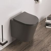 Товар: Унитаз CeramaLux B2330-2MDH подвесной Серый матовый с сиденьем Микролифт - фото 6 Унитаз CeramaLux B2330-2MDH подвесной Серый матовый с сиденьем Микролифт — фото 6, Подвесные унитазы