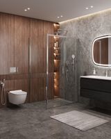 Товар: Душевой уголок CEZARES MOLVENO-AH-11-140/80-C-Cr-IV - фото 2 Душевой уголок CEZARES MOLVENO-AH-11-140/80-C-Cr-IV — фото 2, Прямоугольные душевые уголки