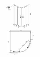 Товар: Душевой уголок Ambassador Royal 100x100 18015105 профиль Хром стекло белое с рисунком - фото 4 Душевой уголок Ambassador Royal 100x100 18015105 профиль Хром стекло белое с рисунком — фото 4, Душевые уголки четверть круга