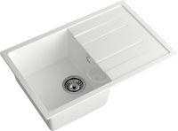 GRANFEST Мойка QUADRO 780L 1-чаша+крыло 770*495мм иней арт.GF- — фото 1, Кухонные мойки