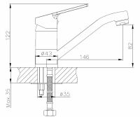 Товар: Смеситель для раковины ESKO Saint-Petersburg SPb 15 Хром - фото 2 Смеситель для раковины ESKO Saint-Petersburg SPb 15 Хром — фото 2, Смесители для раковины