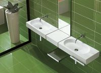 Раковина Hatria Area 70 L Y0W901 Белая — фото 3, Раковины