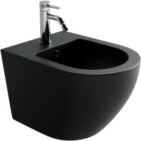 Биде Ceramicanova Uno CN11002MB подвесное Черное матовое — фото 1, Биде подвесные