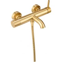 Смеситель для душа Milacio Ultra MCU.350.GD Брашированное золото — фото 6, Смеситель для душа