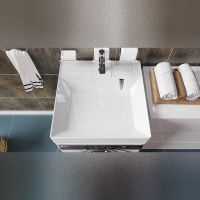 Раковина Maretti Katrina 60 KA13SM12-844 на стиральную машину Белая — фото 2, Раковины на стиральную машину