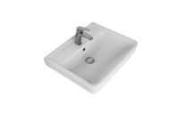 Q, 55 см, мебельный умывальник, керамический арт-195476.0 — фото 4, Мини-раковины