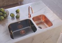 Мойка для кухни VARIANT MONARCH 10 BRONZE 480X400X180 в компл. с выпуском без сифона, — фото 2, Кухонные мойки