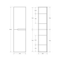 Товар: Шкаф подвесной CEZARES DUET-1500-2A-SC-BO - фото 5 Шкаф подвесной CEZARES DUET-1500-2A-SC-BO — фото 5, Шкафы для ванной