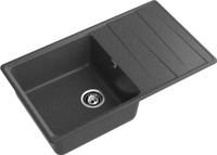 GRANFEST Мойка LEVEL 860L 1-чаша+крыло 860*500мм графит арт.GF- — фото 1, Кухонные мойки