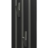 Полотенцесушитель электрический Point Пиано PN19722BGB 150x1200 диммер слева, черный/графит блеск — фото 5, Электрические полотенцесушители