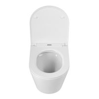 Унитаз подвесной безободковый с сиденьем CEZARES LINER CZR-38083-49-TH-TOR/SC — фото 6, Подвесные унитазы